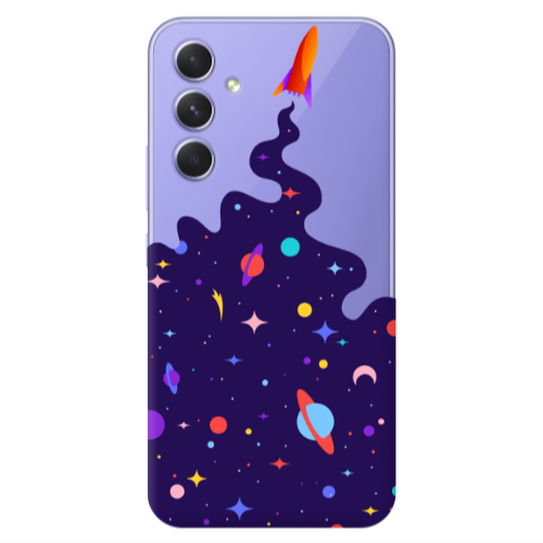 Samsung A55 Rocket Transparent Silicone TPU Θήκη