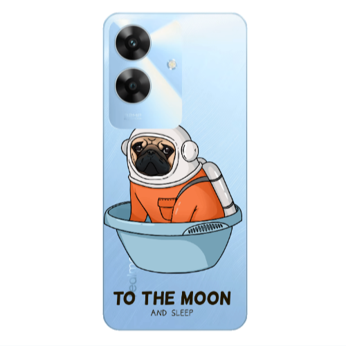 Realme Note 60 To the moon Transparent Silicone TPU Θήκη