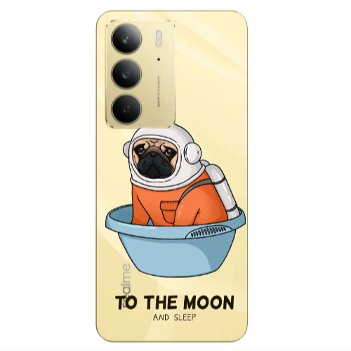 Realme C 75 To the moon Transparent Silicone TPU Θήκη