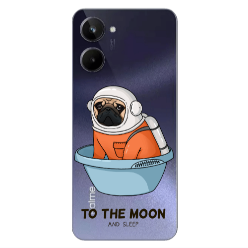 Realme 10 To the moon Transparent Silicone TPU Θήκη