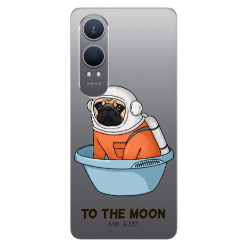 Oneplus Nord Ce 4 lite To the moon Transparent Silicone TPU Θήκη