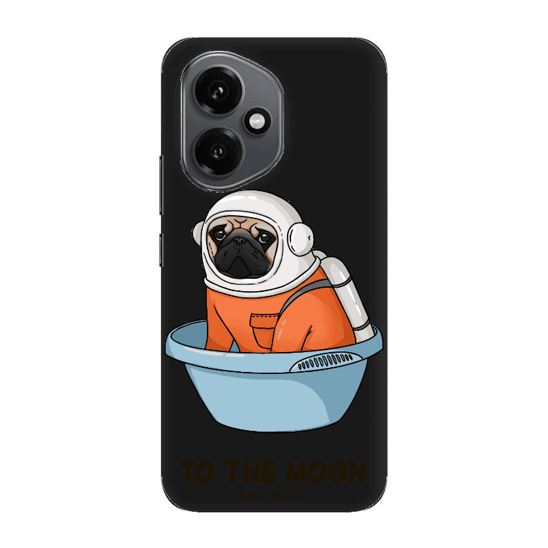 Honor Magic 400 To the moon Black Colored Silicone TPU Θήκη