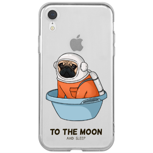 Apple iPhone Xr To the moon Transparent Silicone TPU Θήκη