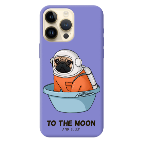 Apple iPhone 13 Pro Max To the moon Purple Colored Silicone TPU Θήκη