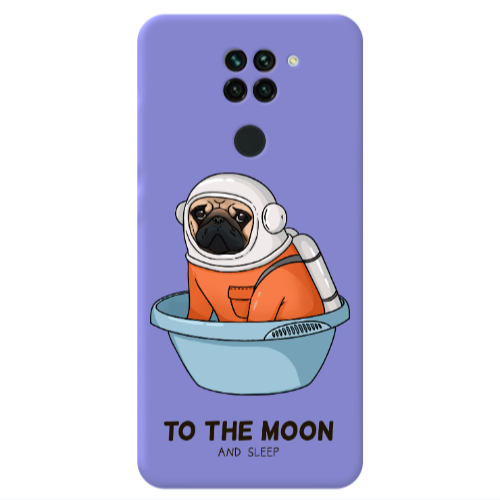 Xiaomi Redmi Note 9 To the moon Purple Colored Silicone TPU Θήκη
