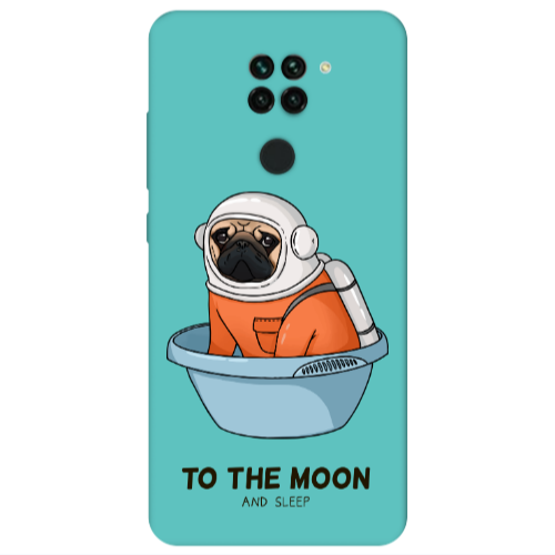 Xiaomi Redmi Note 9 To the moon Turquoise Colored Silicone TPU Θήκη