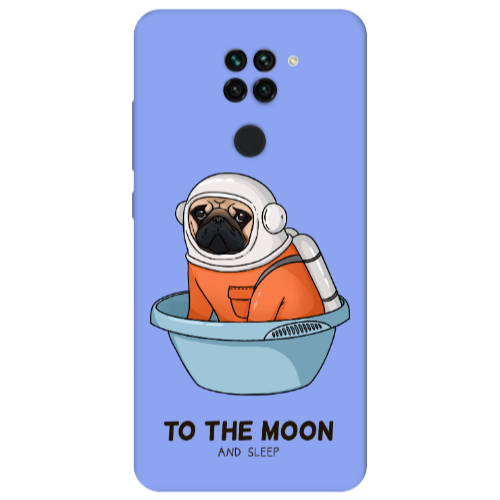 Xiaomi Redmi Note 9 To the moon Light Purple Colored Silicone TPU Θήκη