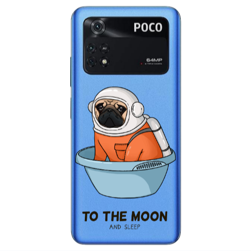 Xiaomi Poco M4 Pro 4G To the moon Transparent Silicone TPU Θήκη