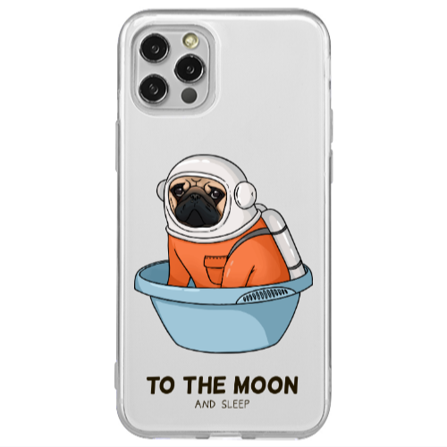 Apple iPhone 12 Pro To the moon Transparent Silicone TPU Θήκη