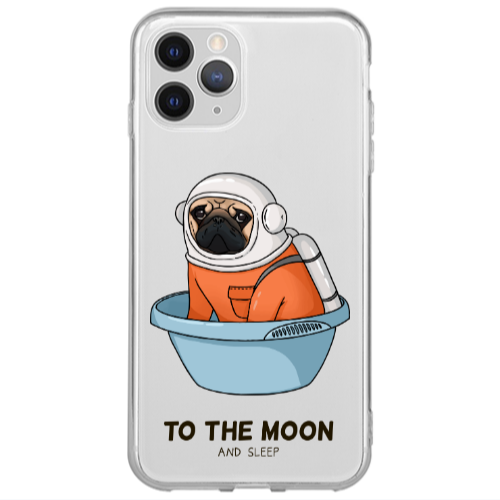 Apple iPhone 11 Pro Max To the moon Transparent Silicone TPU Θήκη
