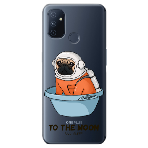 Oneplus Nord 100 To the moon Transparent Silicone TPU Θήκη