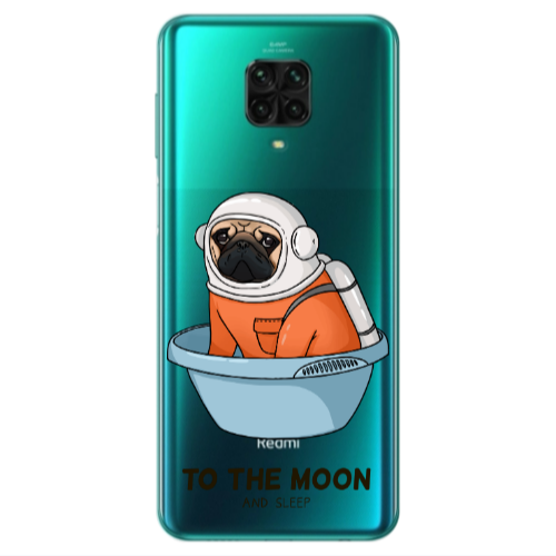 Xiaomi Redmi Note 9S To the moon Transparent Silicone TPU Θήκη
