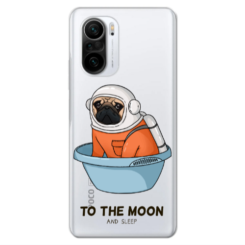 Xiaomi Poco F3 To the moon Transparent Silicone TPU Θήκη