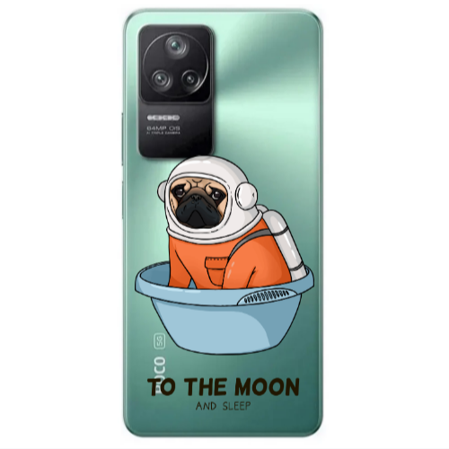 Xiaomi Poco F4 To the moon Transparent Silicone TPU Θήκη