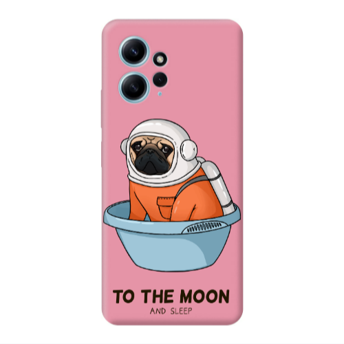 Xiaomi Redmi Note 12 4G To the moon Pink Colored Silicone TPU Θήκη