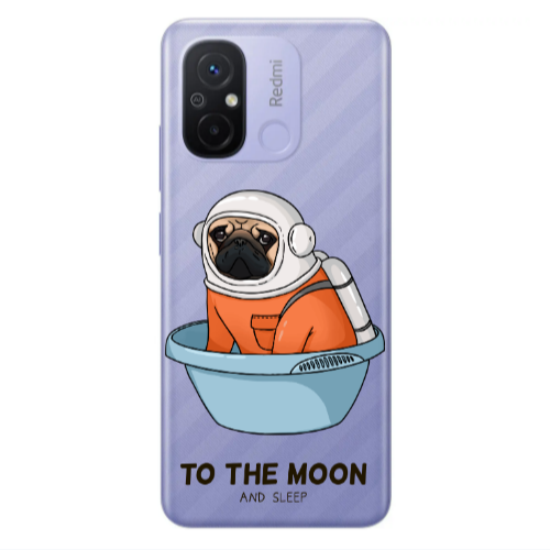 Xiaomi Redmi 12C To the moon Transparent Silicone TPU Θήκη