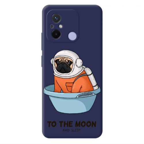 Xiaomi Redmi 12C To the moon Dark blue Colored Silicone TPU Θήκη