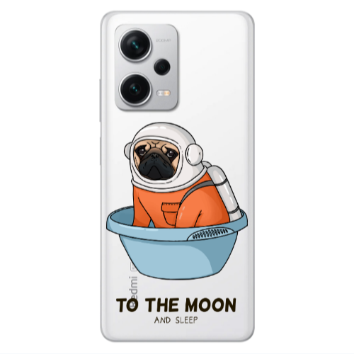 Xiaomi Redmi Note 12 5G To the moon Transparent Silicone TPU Θήκη