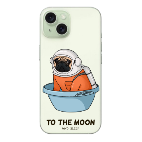 Apple iPhone 15 Plus To the moon Transparent Silicone TPU Θήκη