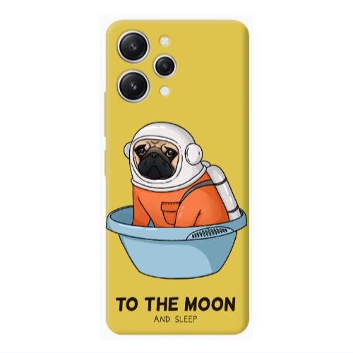 Xiaomi Redmi 12 To the moon Yellow Colored Silicone TPU Θήκη
