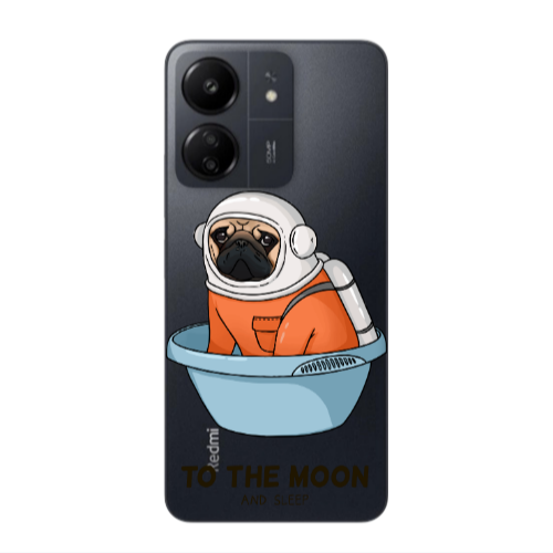 Xiaomi Redmi 13C To the moon Transparent Silicone TPU Θήκη