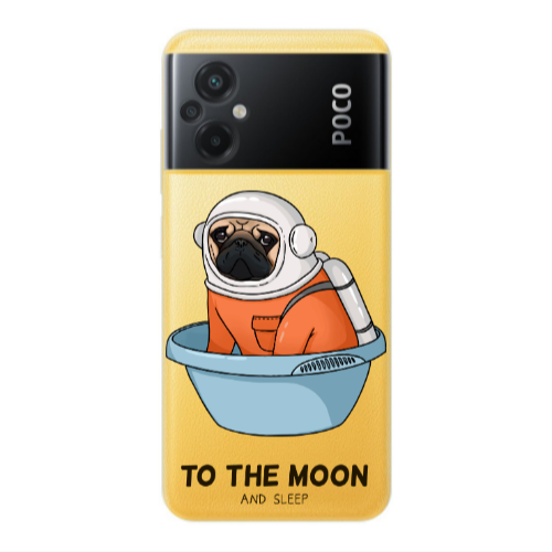Xiaomi Poco M5 To the moon Transparent Silicone TPU Θήκη