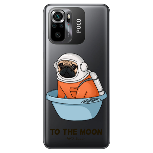Xiaomi Poco M5 s To the moon Transparent Silicone TPU Θήκη