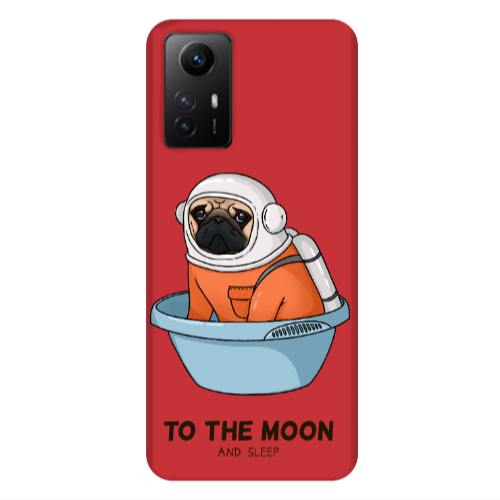 Xiaomi Redmi Note 12s To the moon Red Colored Silicone TPU Θήκη
