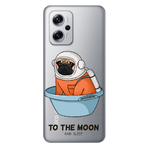 Xiaomi Poco X4 GT To the moon Transparent Silicone TPU Θήκη