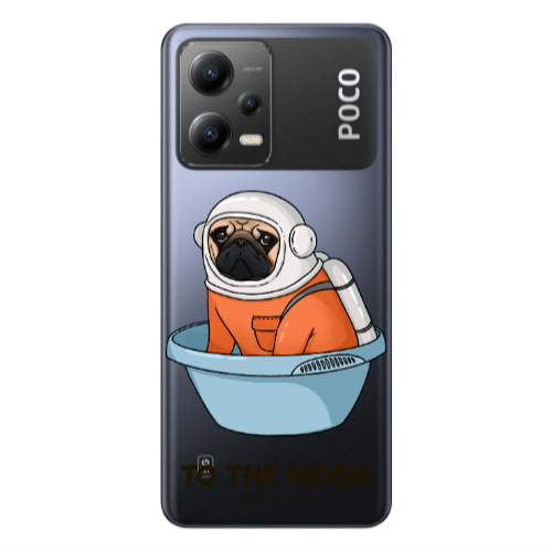 Xiaomi Poco X5 To the moon Transparent Silicone TPU Θήκη