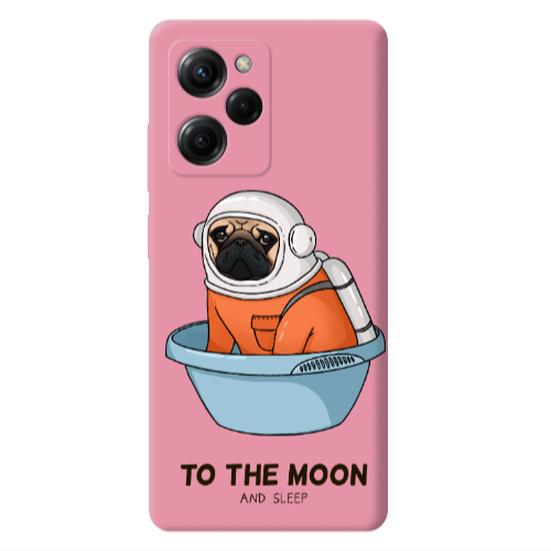 Xiaomi Poco X5 Pro To the moon Pink Colored Silicone TPU Θήκη