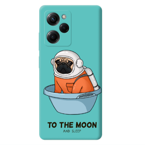 Xiaomi Poco X5 Pro To the moon Turquoise Colored Silicone TPU Θήκη