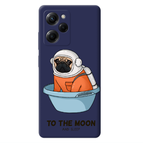 Xiaomi Poco X5 Pro To the moon Dark blue Colored Silicone TPU Θήκη