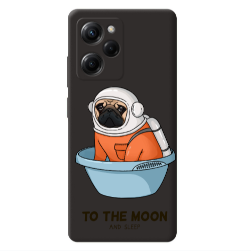 Xiaomi Poco X5 Pro To the moon Black Colored Silicone TPU Θήκη