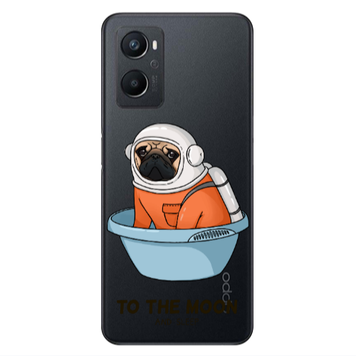Oppo A 96 To the moon Transparent Silicone TPU Θήκη