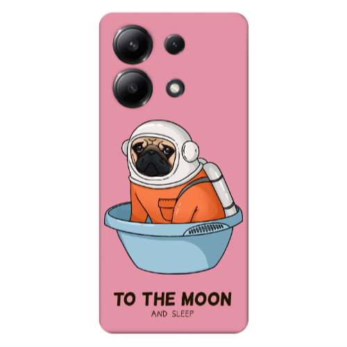 Xiaomi Redmi Note 13 4G To the moon Pink Colored Silicone TPU Θήκη