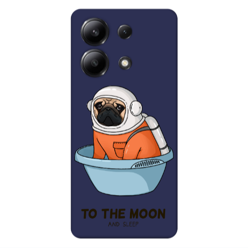 Xiaomi Redmi Note 13 4G To the moon Dark blue Colored Silicone TPU Θήκη