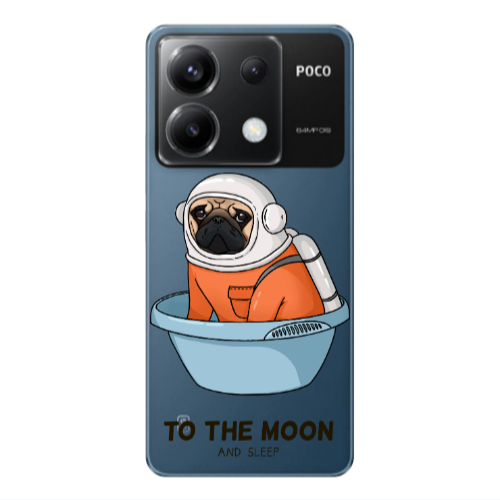 Xiaomi Poco X6 5G To the moon Transparent Silicone TPU Θήκη