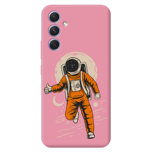 Samsung A56 Hitchhike Pink Colored Silicone TPU Θήκη