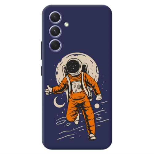 Samsung A56 Hitchhike Dark blue Colored Silicone TPU Θήκη