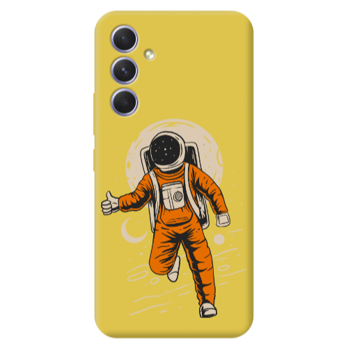 Samsung A56 Hitchhike Yellow Colored Silicone TPU Θήκη