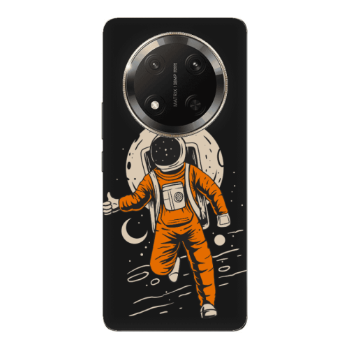 Honor Magic 7 Lite Hitchhike Black Colored Silicone TPU Θήκη