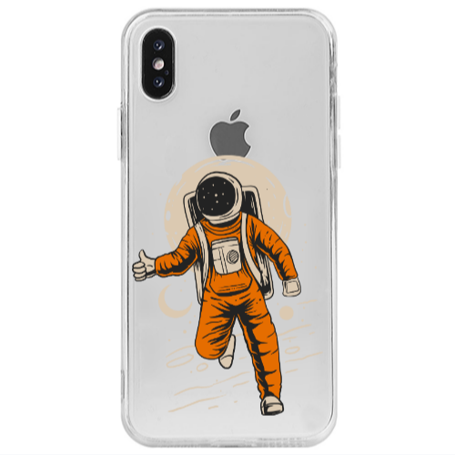 Apple iPhone X Hitchhike Transparent Silicone TPU Θήκη