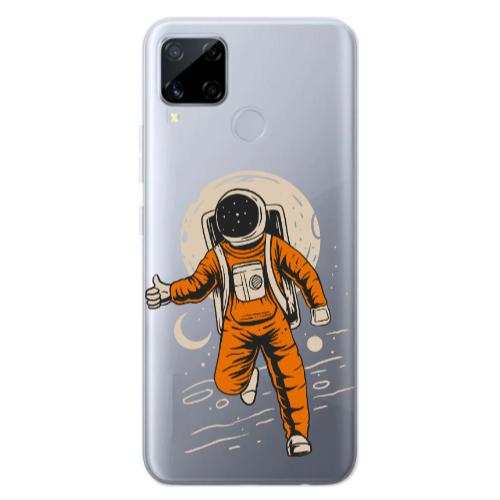 Realme C25S Hitchhike Transparent Silicone TPU Θήκη