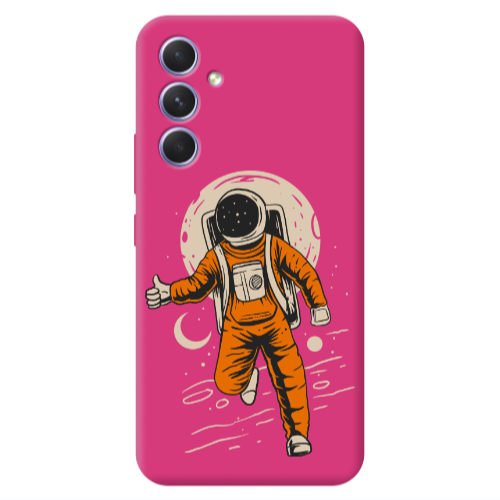 Samsung A54 Hitchhike Fuchsia Colored Silicone TPU Θήκη