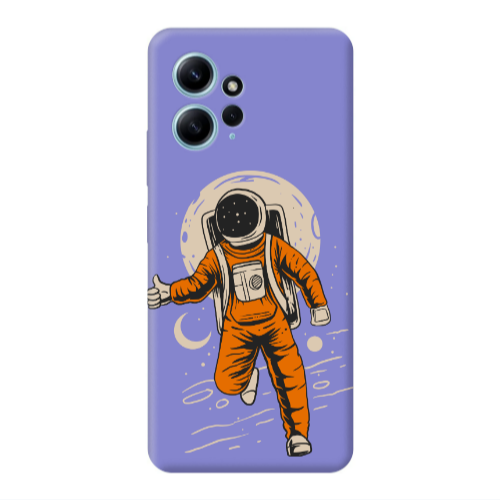 Xiaomi Redmi Note 12 4G Hitchhike Purple Colored Silicone TPU Θήκη