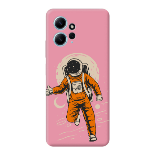 Xiaomi Redmi Note 12 4G Hitchhike Pink Colored Silicone TPU Θήκη