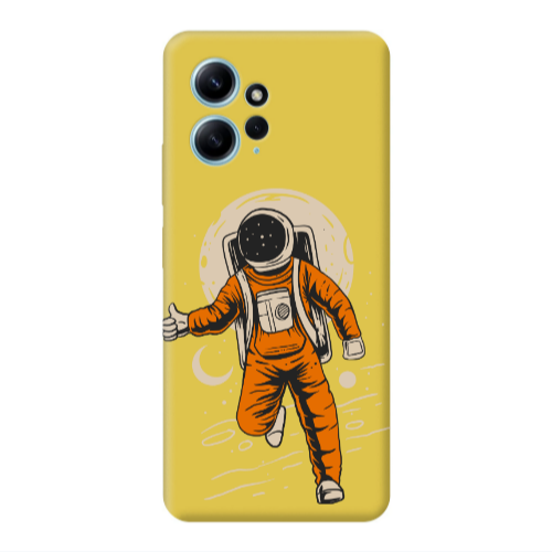 Xiaomi Redmi Note 12 4G Hitchhike Yellow Colored Silicone TPU Θήκη