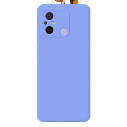 Xiaomi Redmi 12C Hitchhike Light Purple Colored Silicone TPU Θήκη