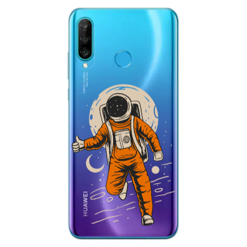 Huawei P30 Lite Hitchhike Transparent Silicone TPU Θήκη